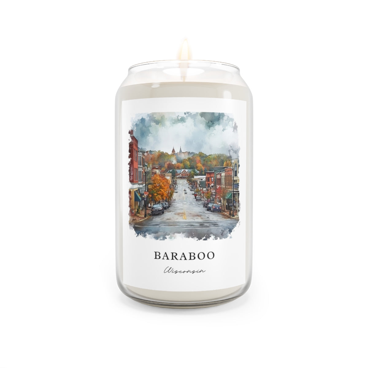 Baraboo, Wisconsin scented soy candle