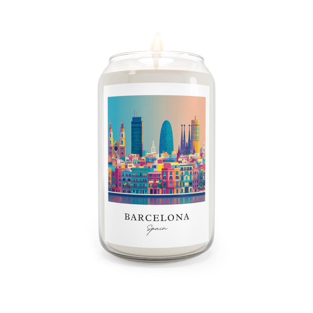 Barcelona, Spain scented soy candle