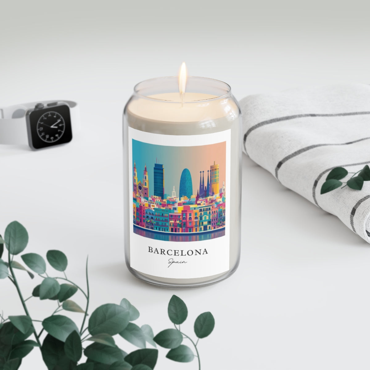 Barcelona, Spain scented soy candle