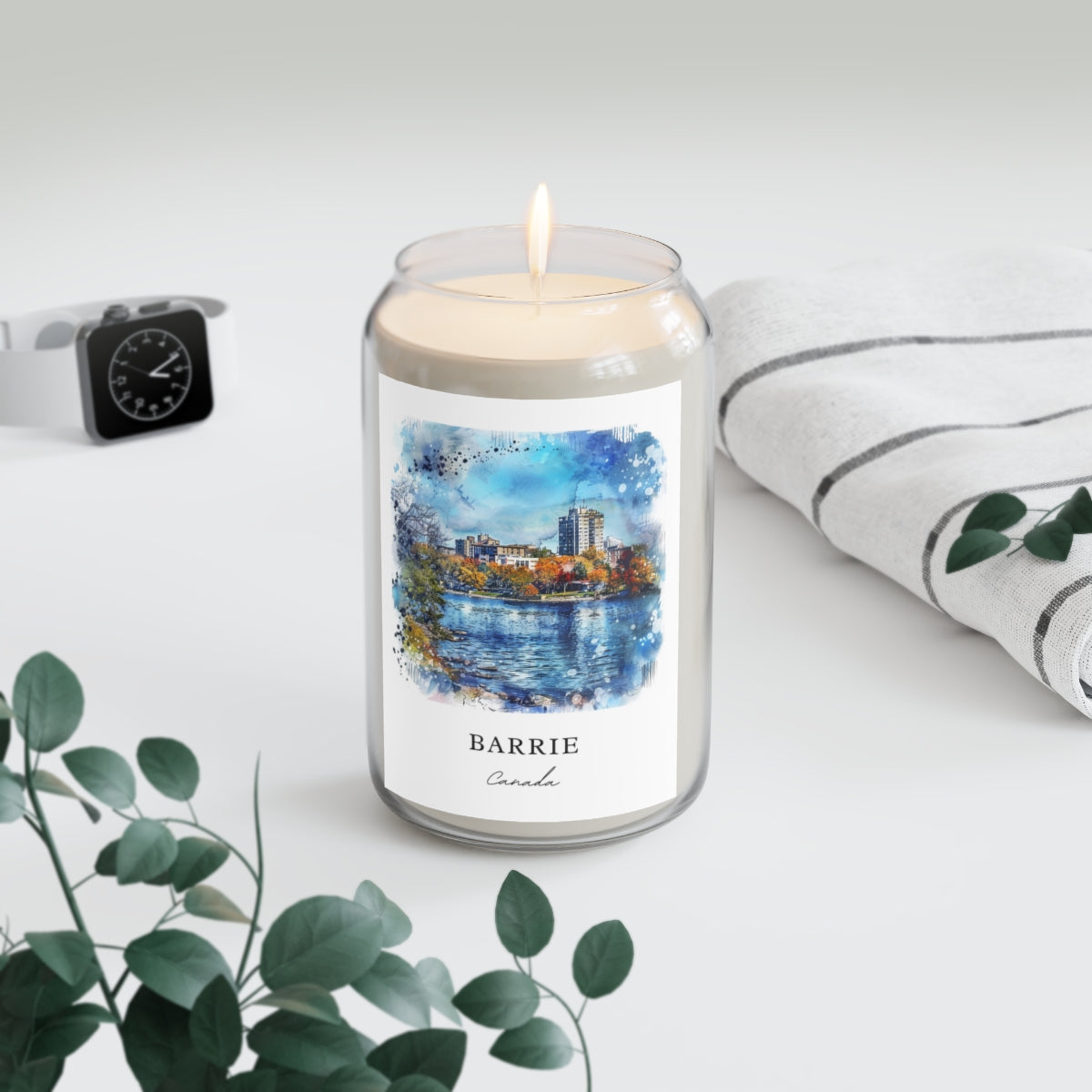 Barrie, Canada scented soy candle