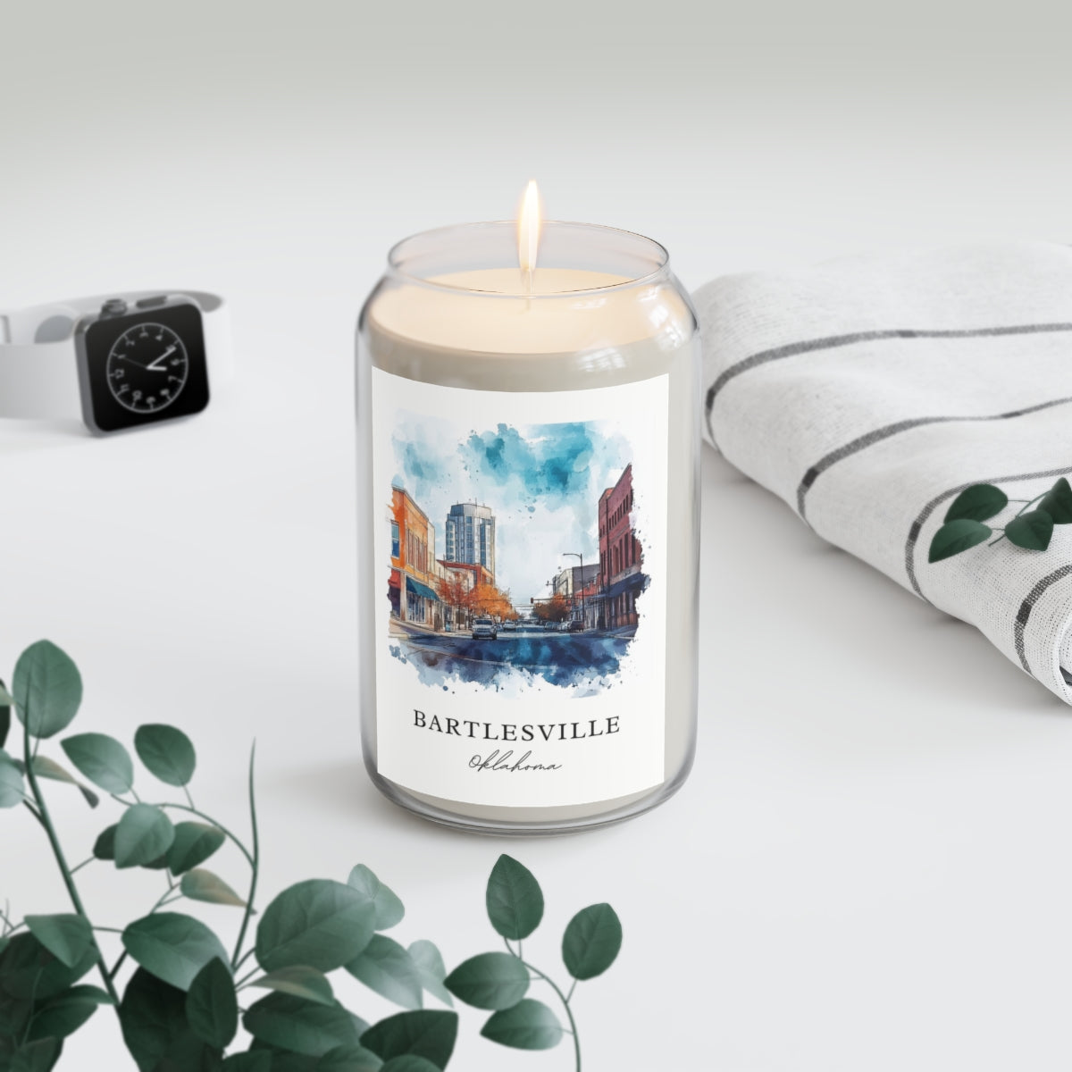 Bartlesville, Oklahoma scented soy candle