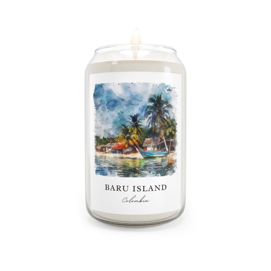 Baru Island, Colombia scented soy candle