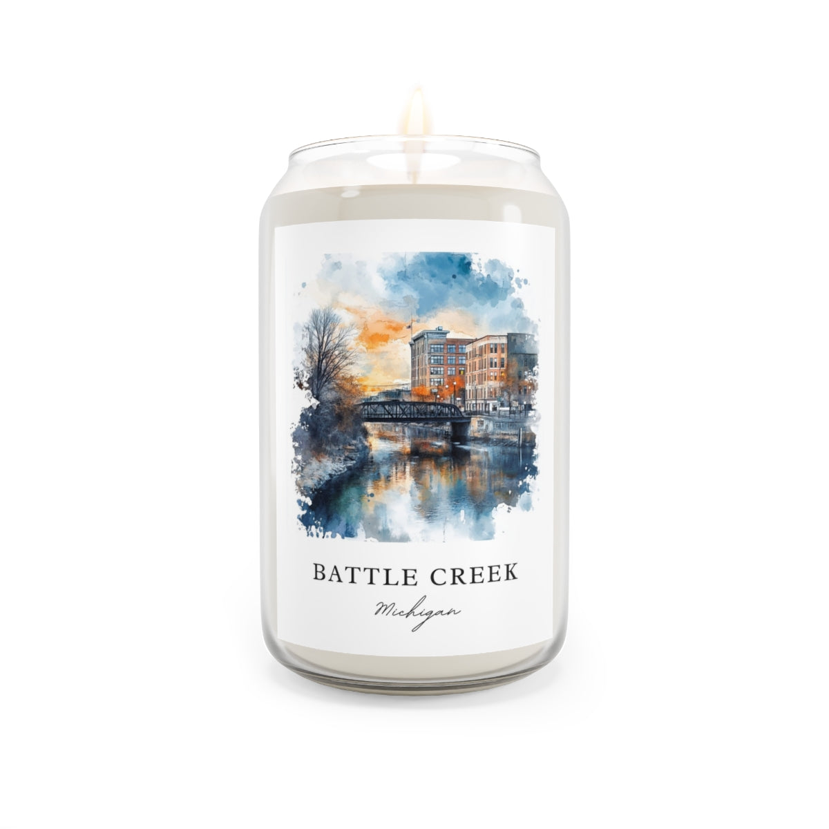 Battle Creek, Michigan scented soy candle