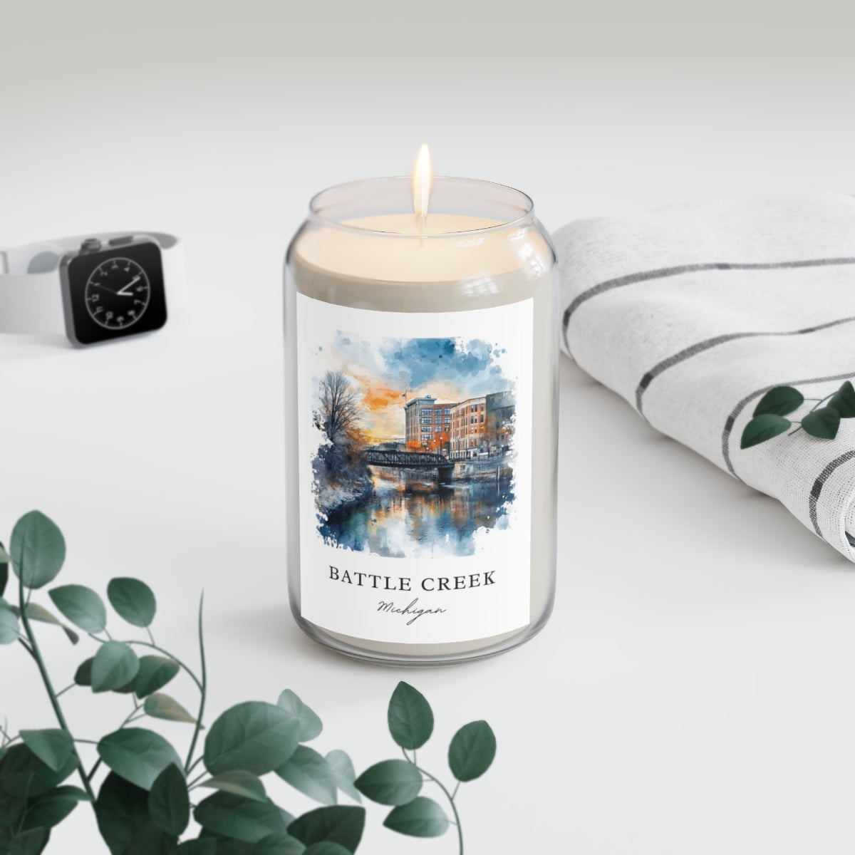 Battle Creek, Michigan scented soy candle