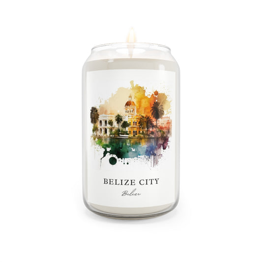 Belize City, Belize scented soy candle