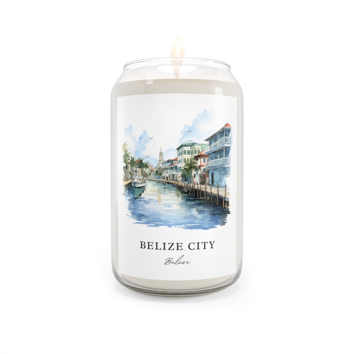 Belize City, Belize scented soy candle