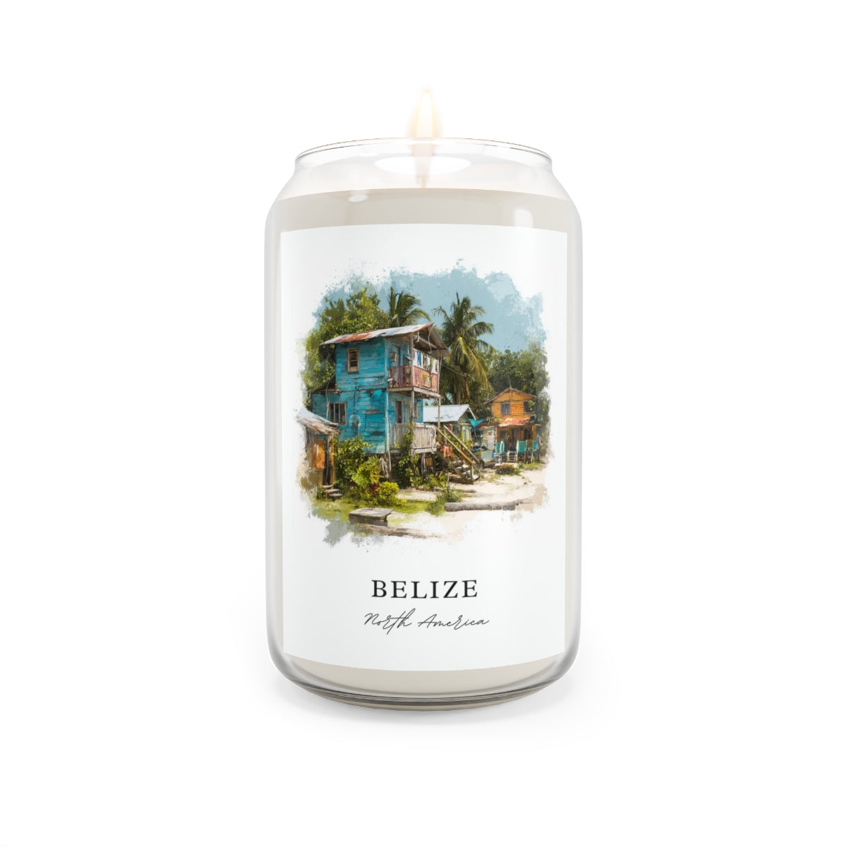 Belize, North America scented soy candle
