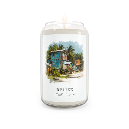 Belize, North America scented soy candle
