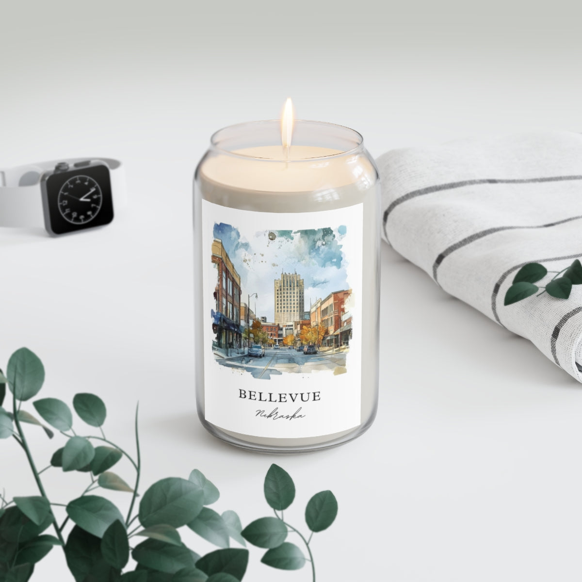 Bellevue, Nebraska scented soy candle