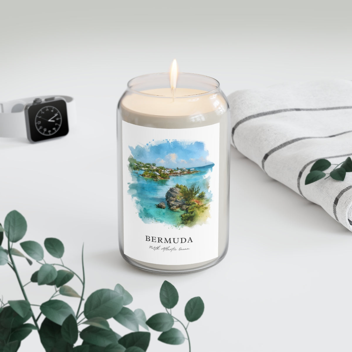 Bermuda, North Atlantic Ocean scented soy candle