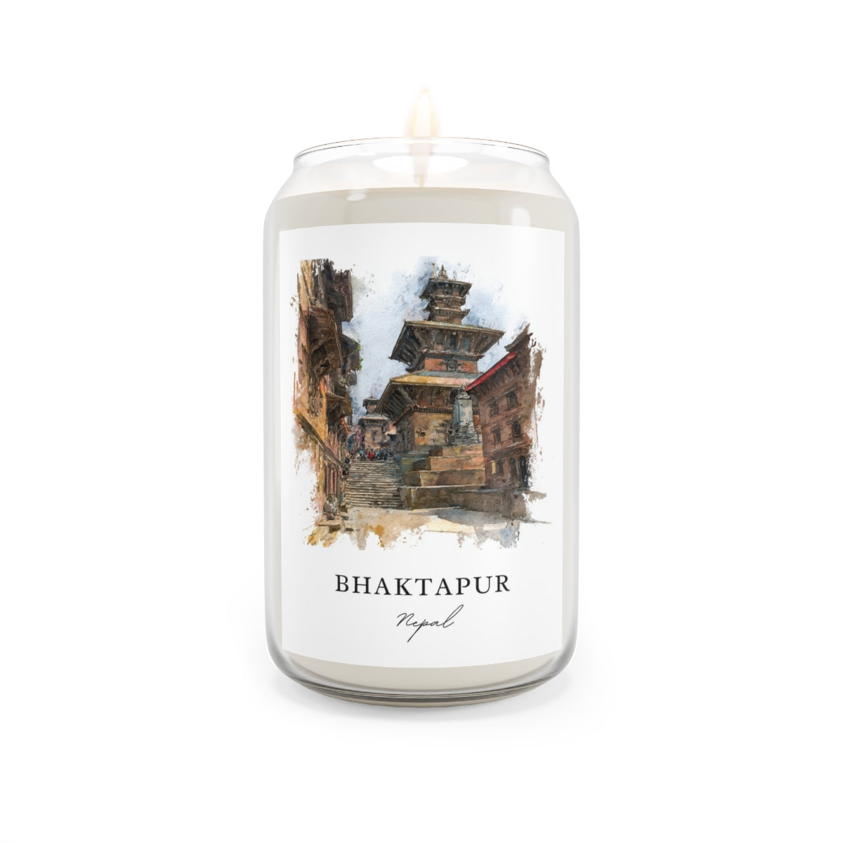 Bhaktapur, Nepal scented soy candle