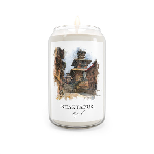 Bhaktapur, Nepal scented soy candle