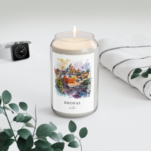 Bhopal, India scented soy candle