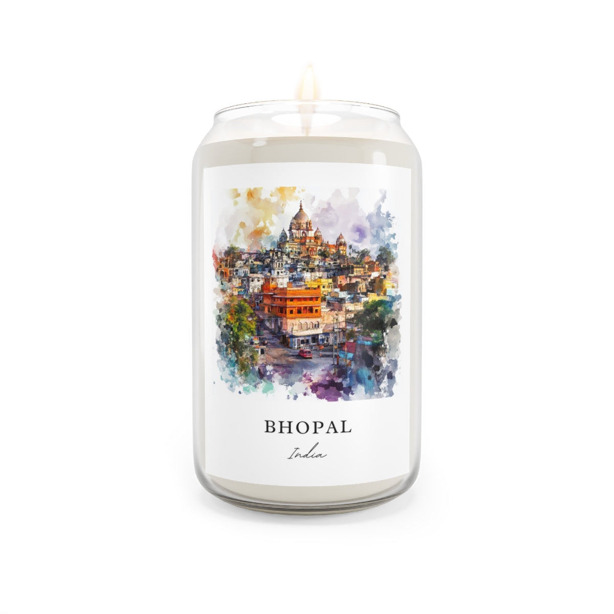 Bhopal, India scented soy candle