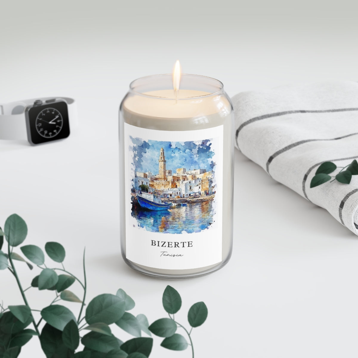 Bizerte, Tunisia scented soy candle