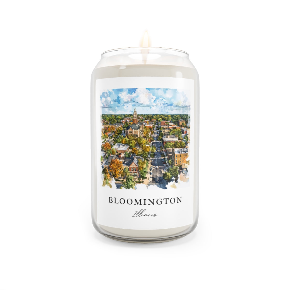 Bloomington, Illinois scented soy candle