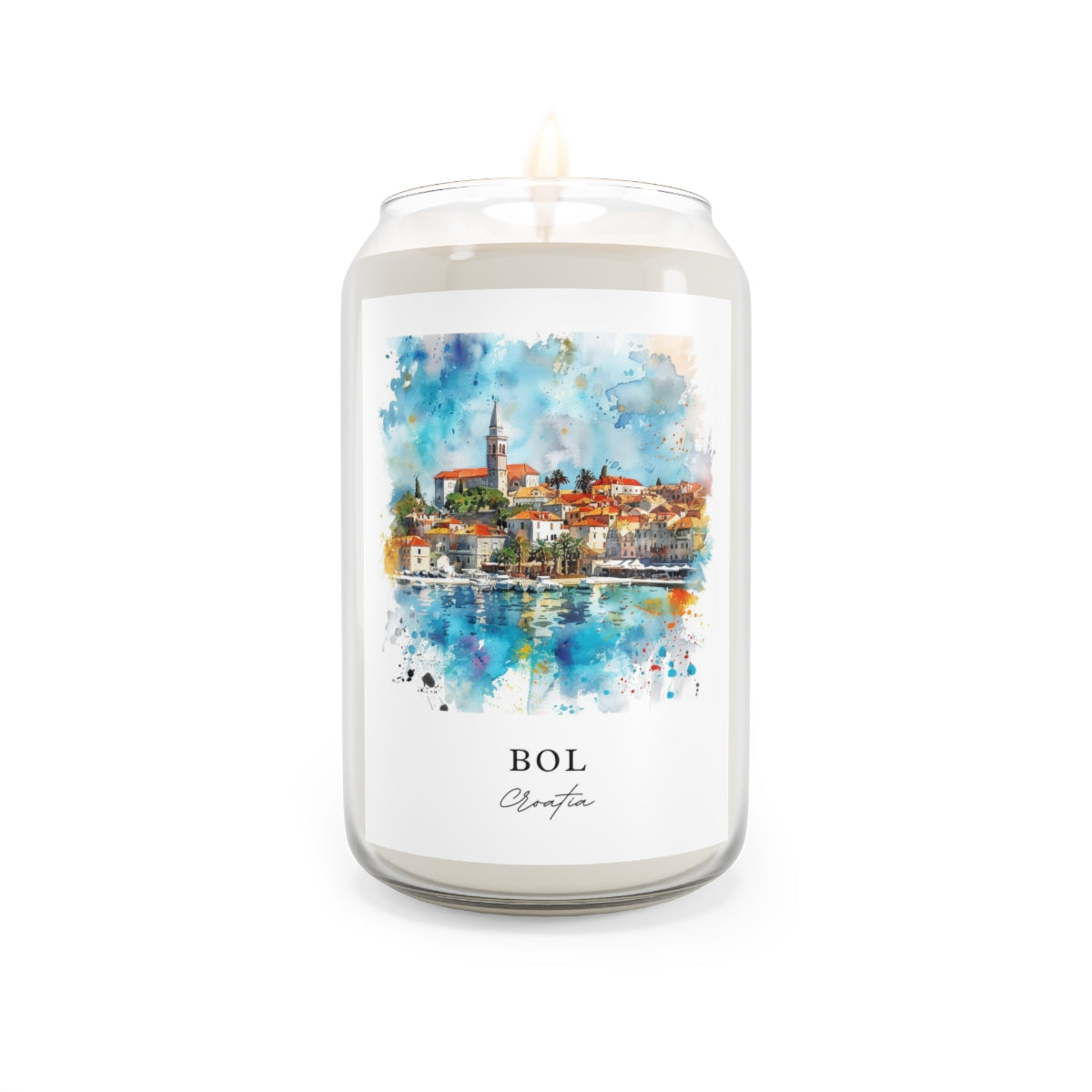 Bol, Croatia scented soy candle