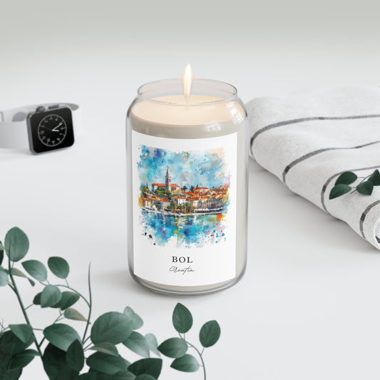 Bol, Croatia scented soy candle