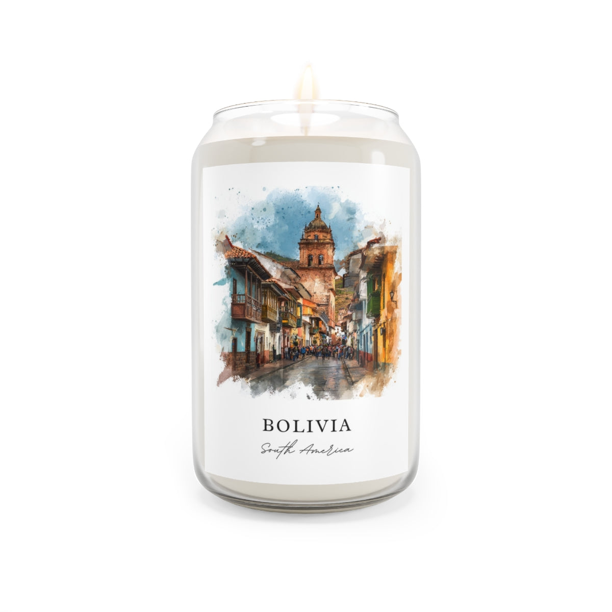 Bolivia, South America scented soy candle