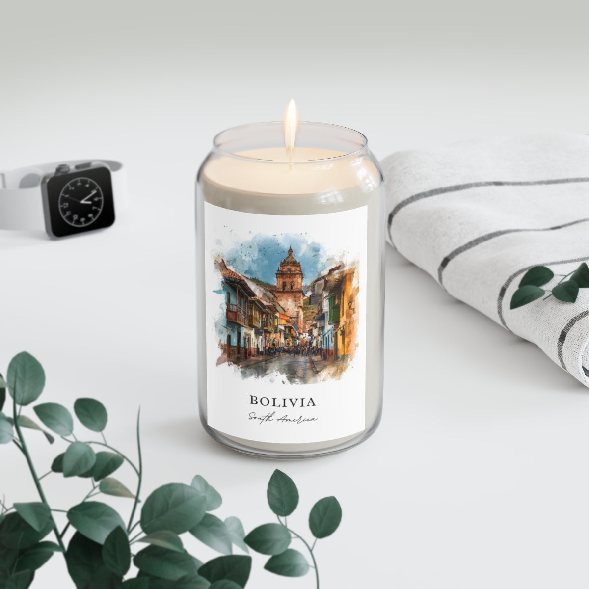 Bolivia, South America scented soy candle