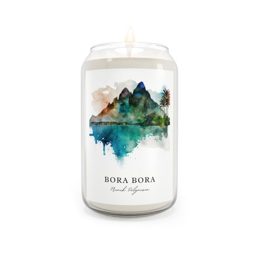 Bora Bora, French Polynesia scented soy candle