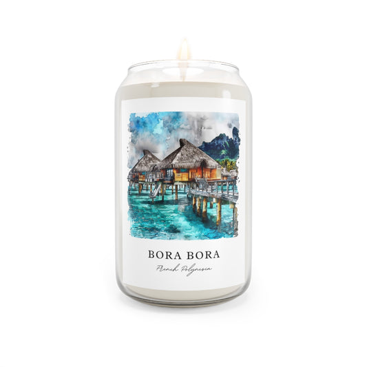 Bora Bora, French Polynesia scented soy candle