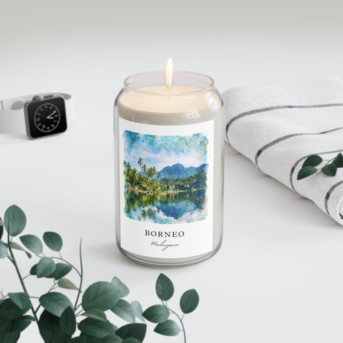 Borneo, Malaysia scented soy candle