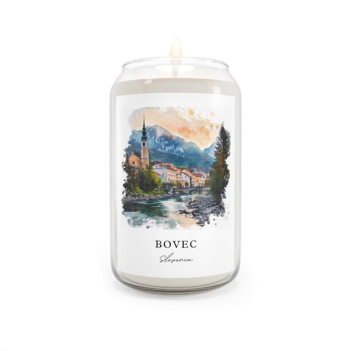 Bovec, Slovenia scented soy candle