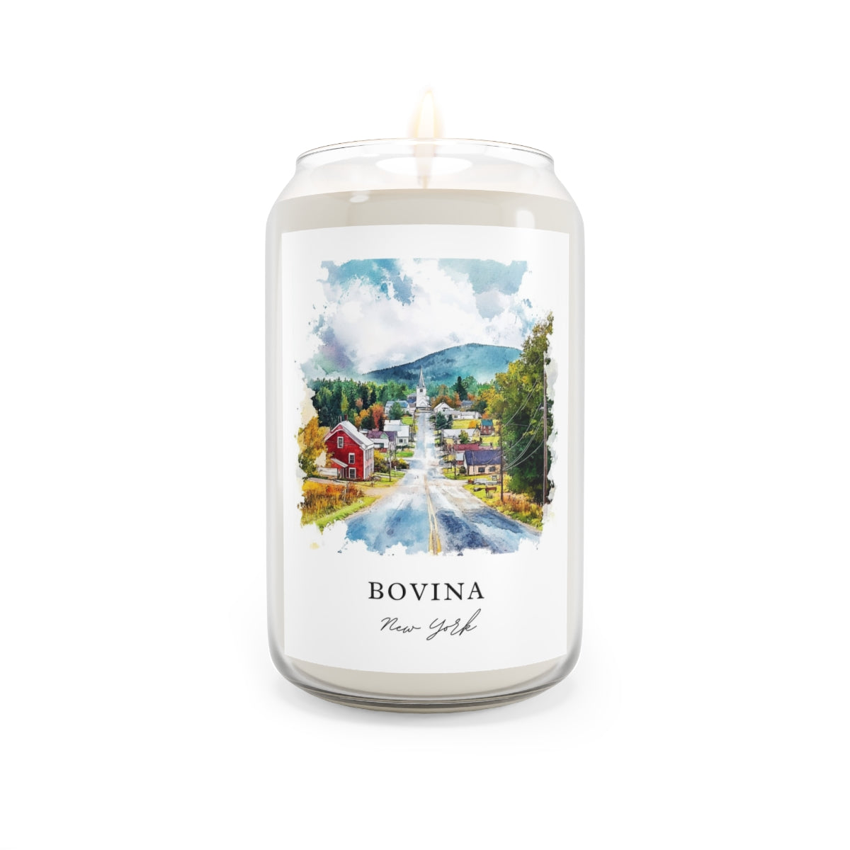 Bovina, New York scented soy candle