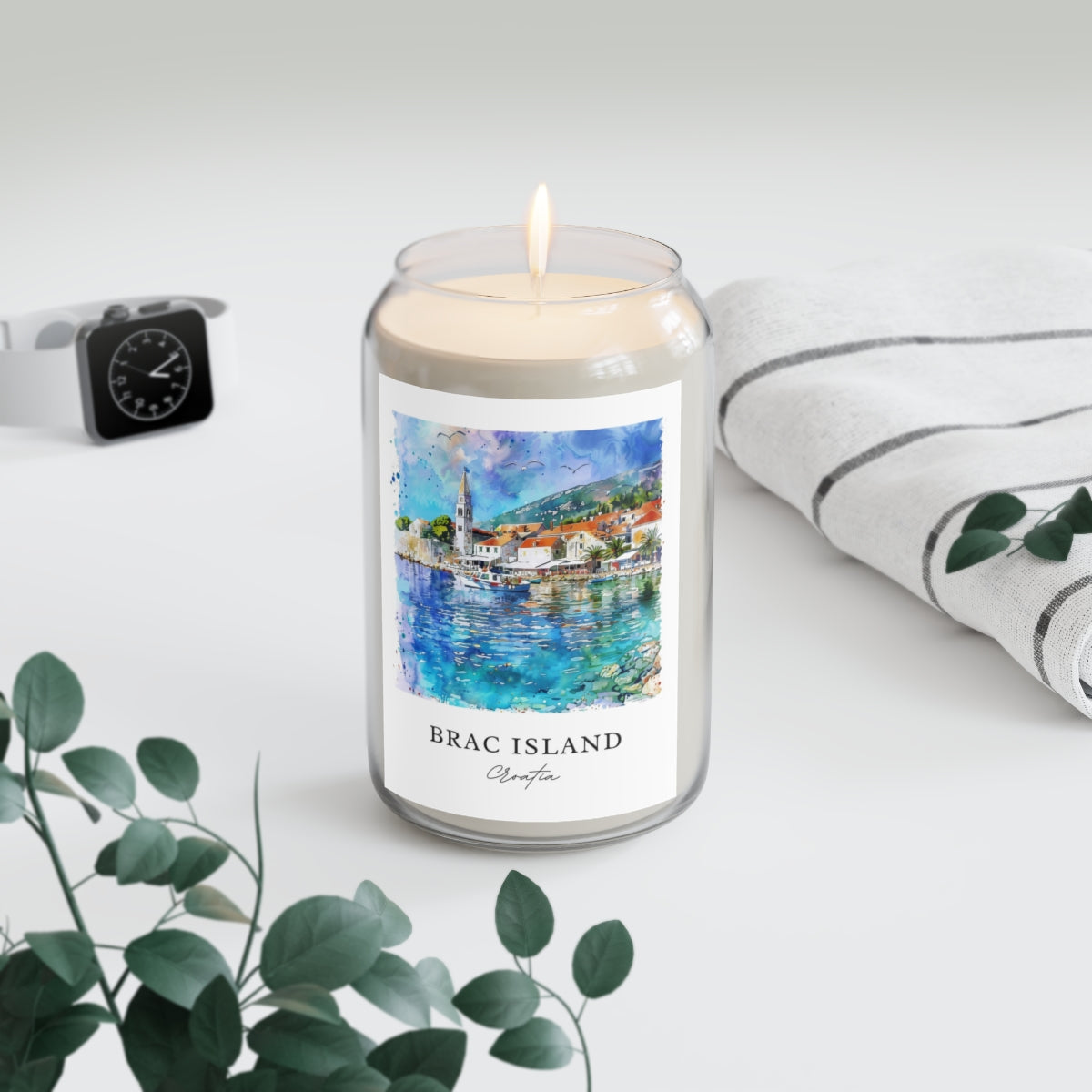 Brac Island, Croatia scented soy candle