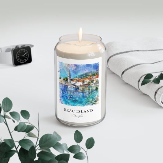 Brac Island, Croatia scented soy candle