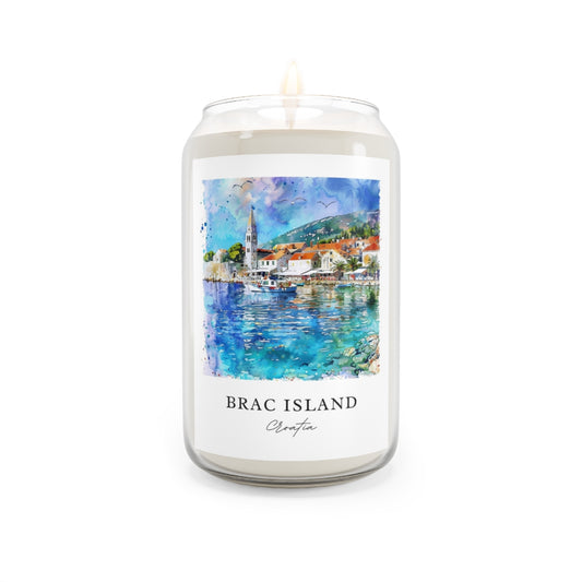 Brac Island, Croatia scented soy candle