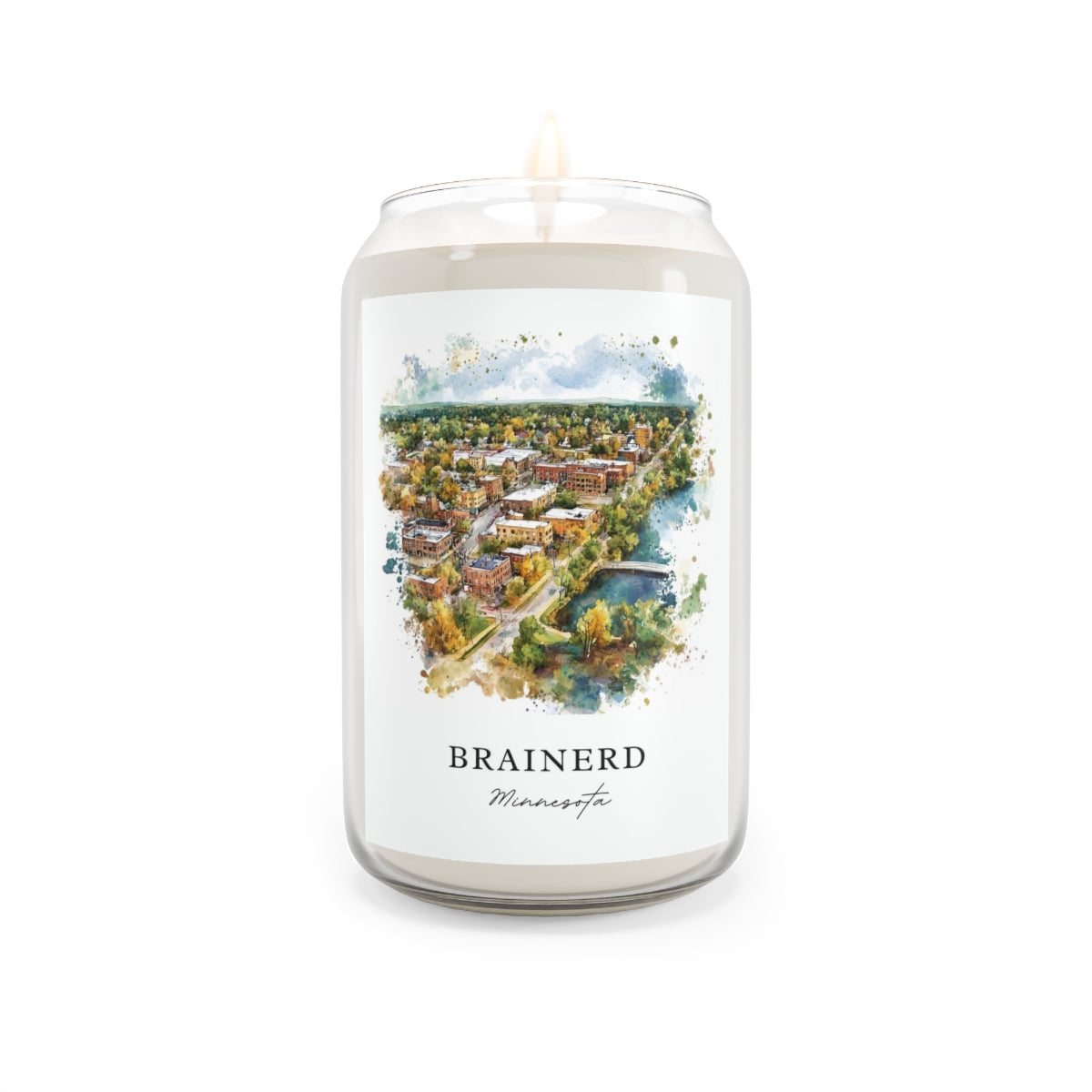 Brainerd, Minnesota scented soy candle