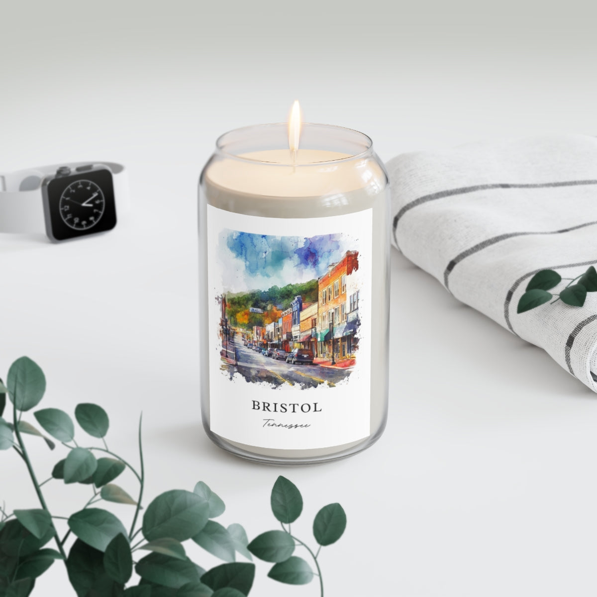 Bristol, Tennessee scented soy candle