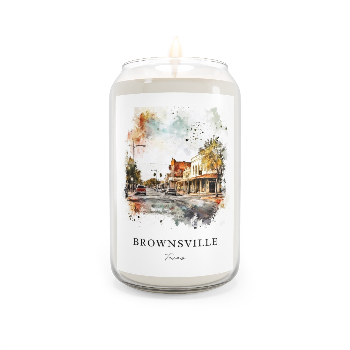 Brownsville, Texas scented soy candle