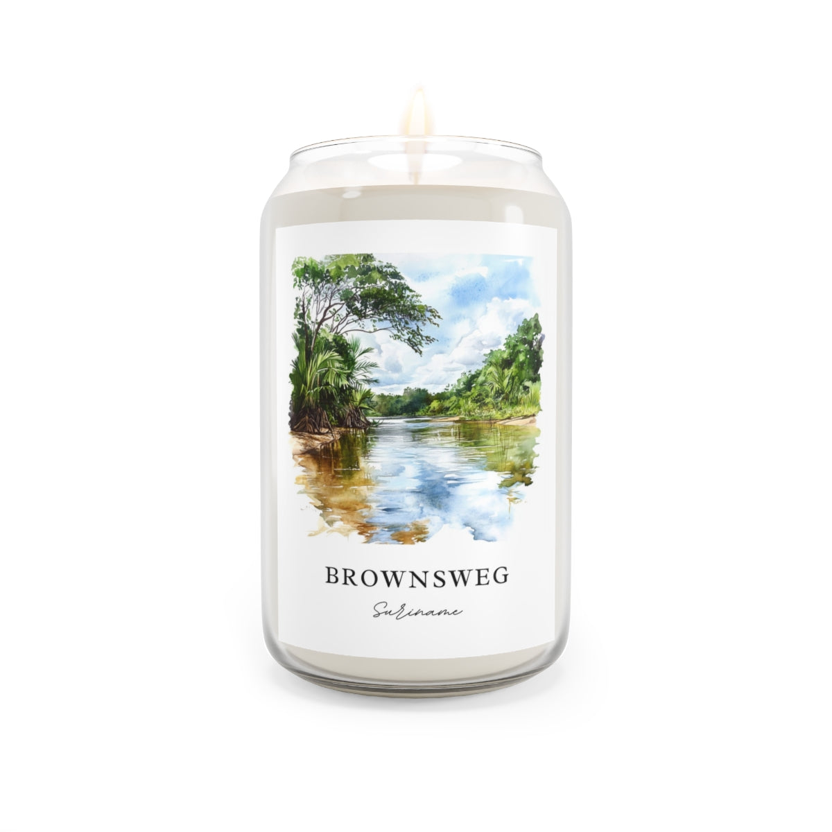 Brownsweg, Suriname scented soy candle
