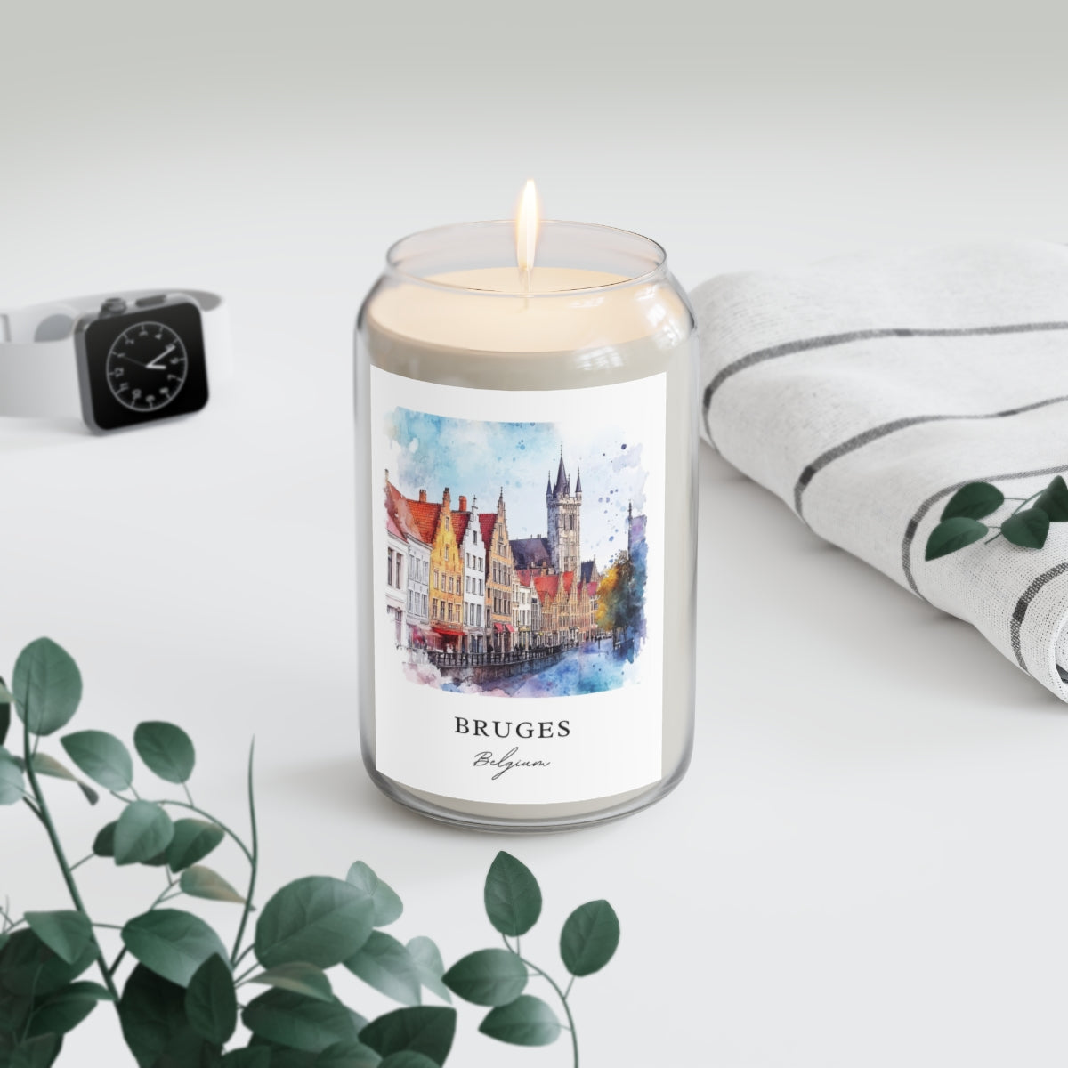 Bruges, Belgium scented soy candle