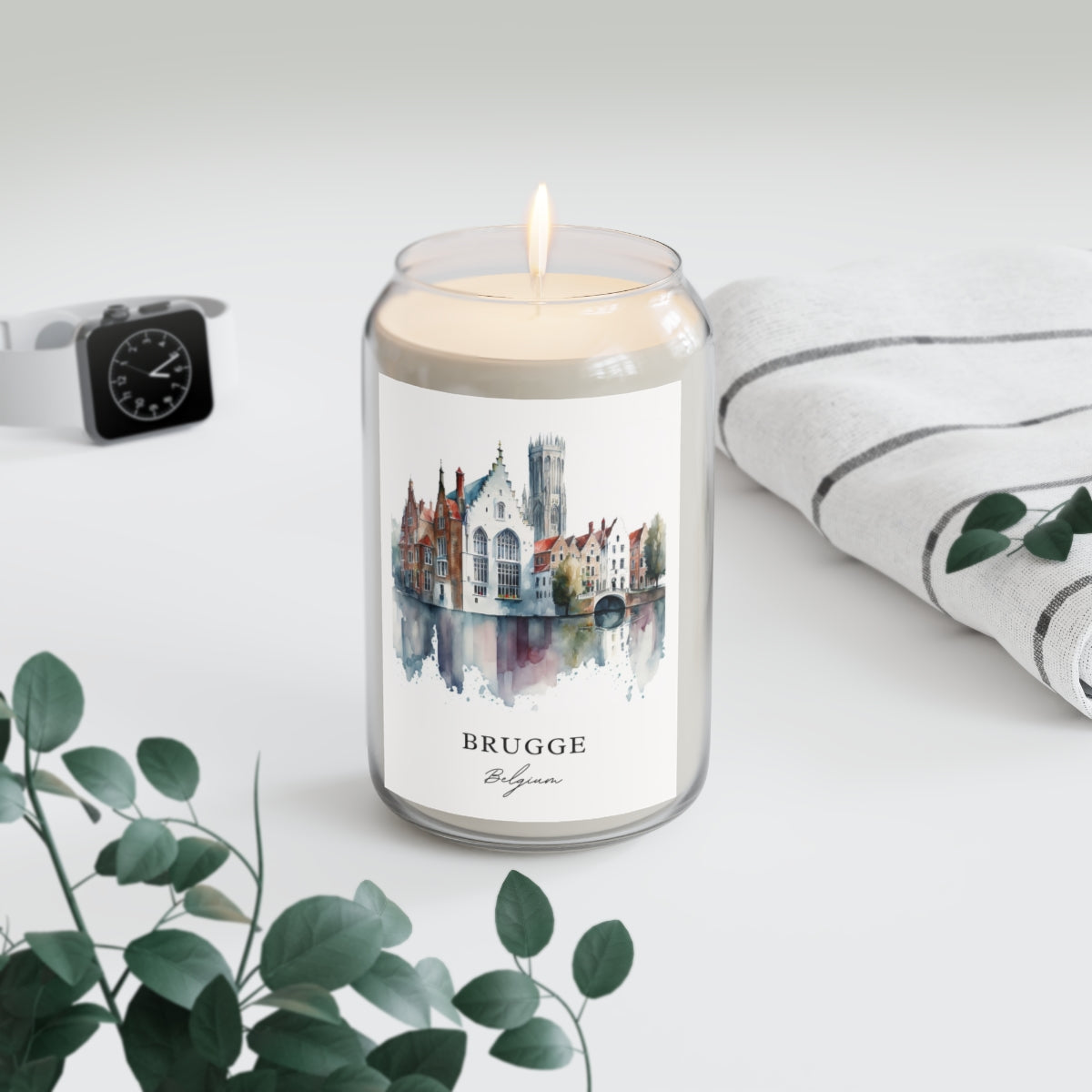 Brugge, Belgium scented soy candle