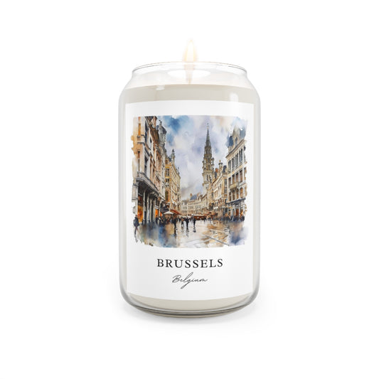 Brussels, Belgium scented soy candle
