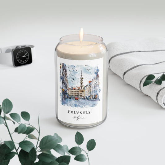 Brussels, Belgium scented soy candle