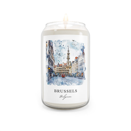 Brussels, Belgium scented soy candle