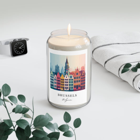 Brussels, Belgium scented soy candle