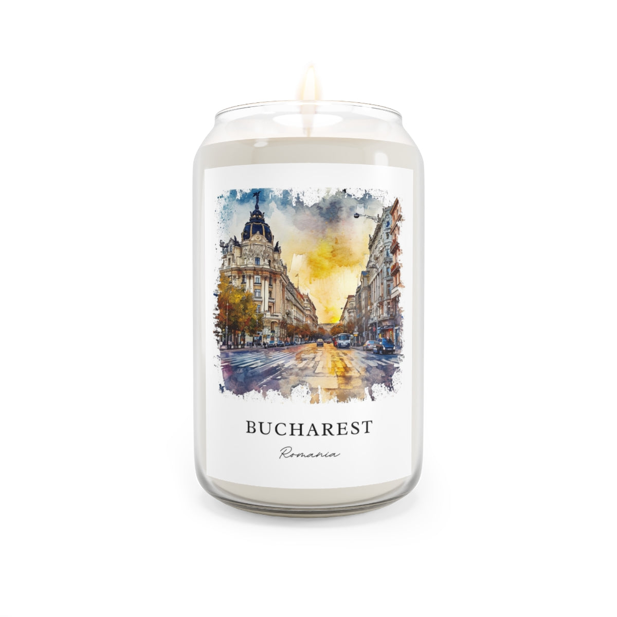 Bucharest, Romania scented soy candle