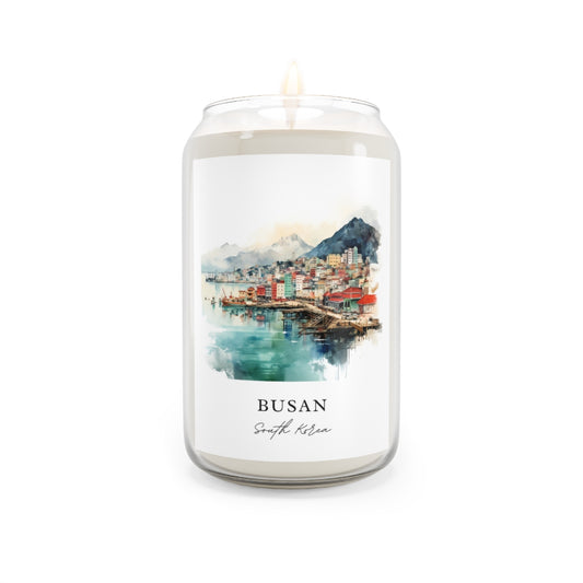 Busan, South Korea scented soy candle