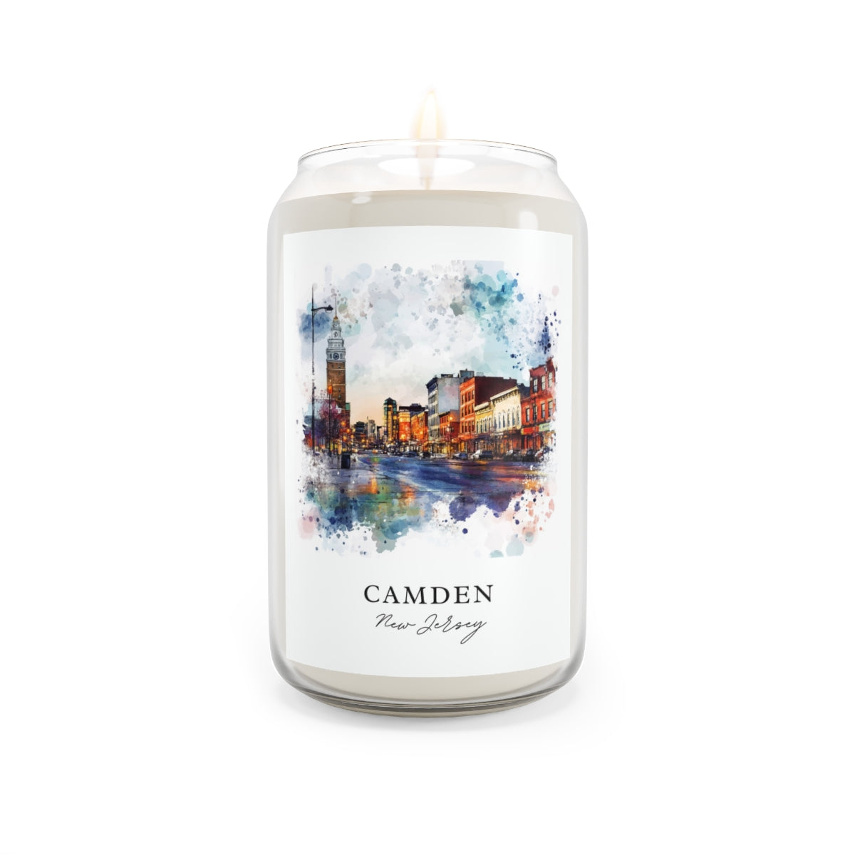 Camden, New Jersey scented soy candle