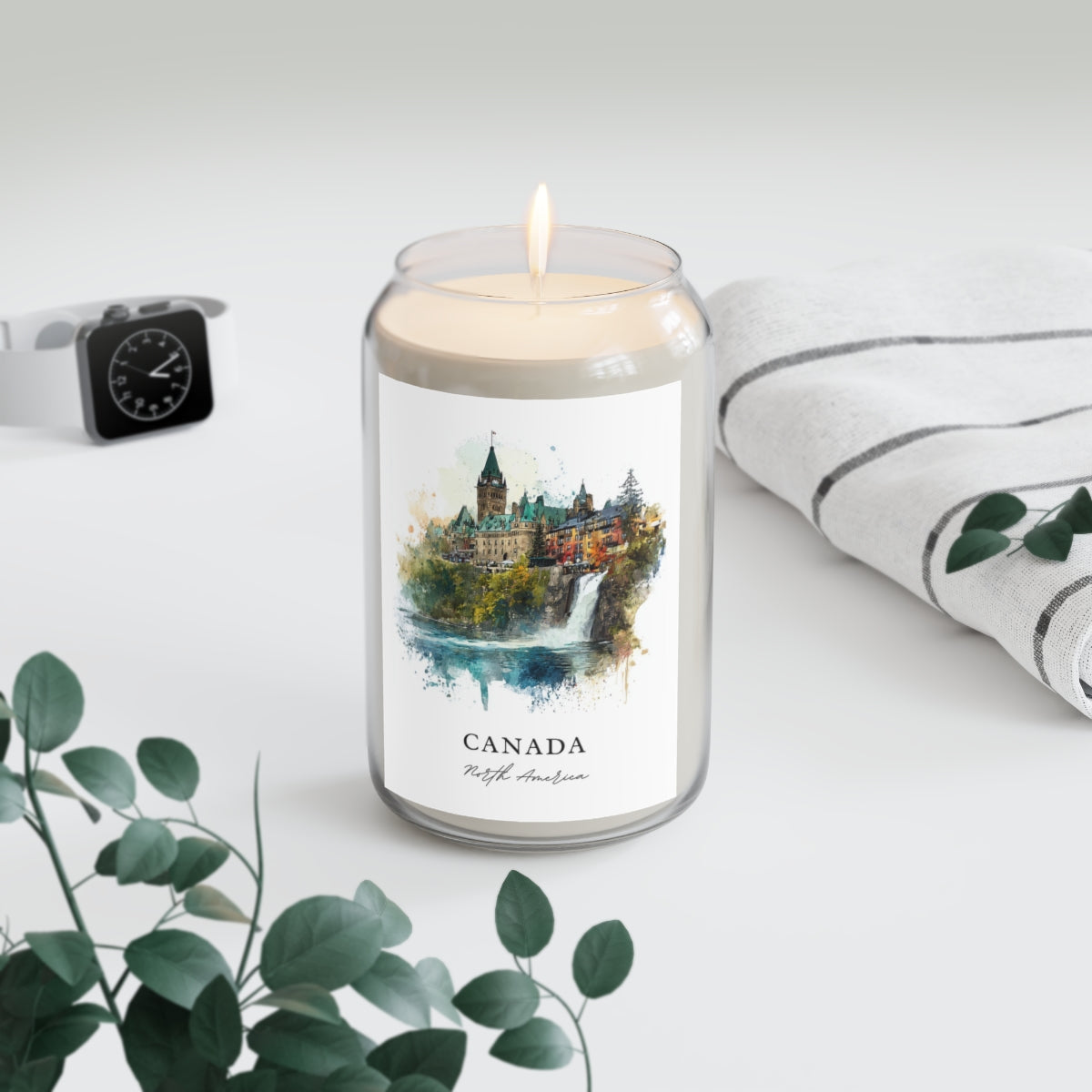 Canada, North America scented soy candle
