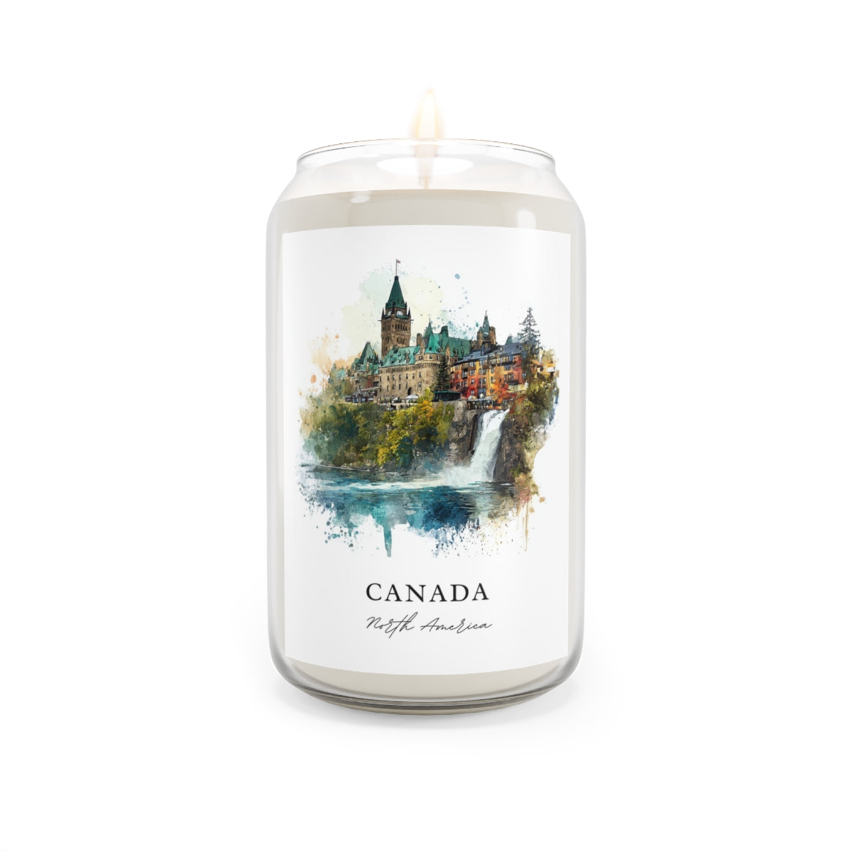 Canada, North America scented soy candle