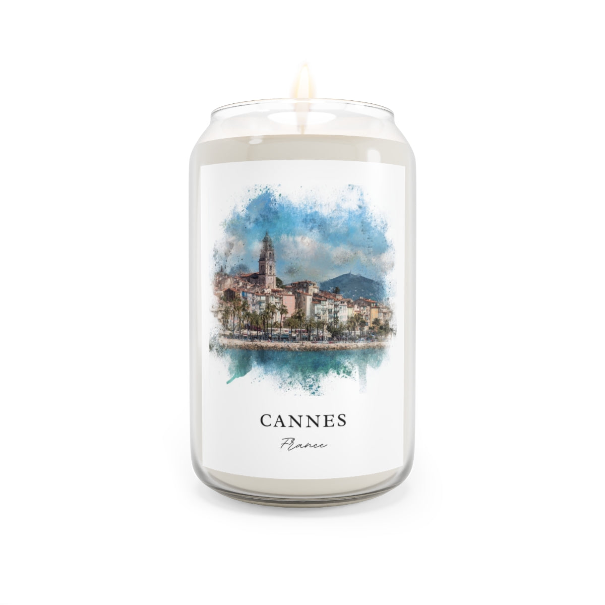 Cannes, France scented soy candle