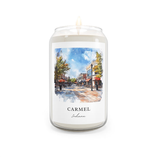 Carmel, Indiana scented soy candle