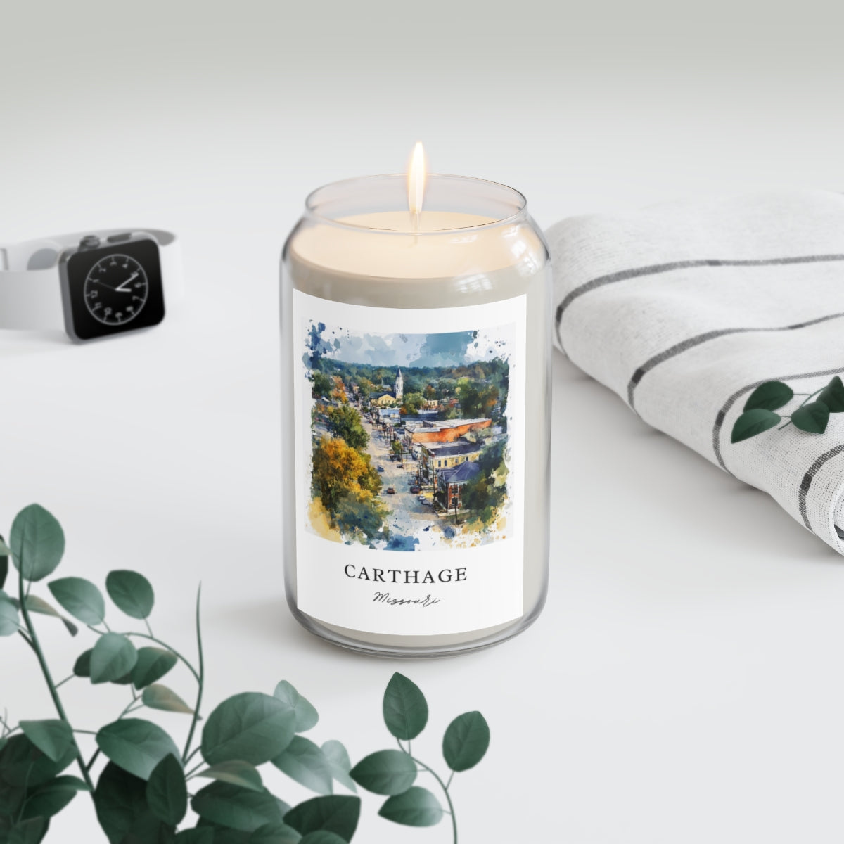 Carthage, Missouri scented soy candle